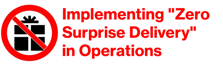 Creating a Zero-Surprise Delivery Model project visual