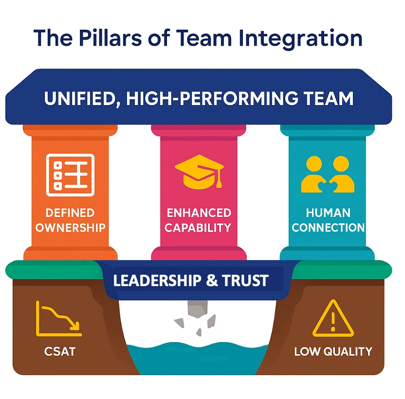 Figure 3: The Foundation of Integration – Addressing cultural and human factors was the critical first tier.
